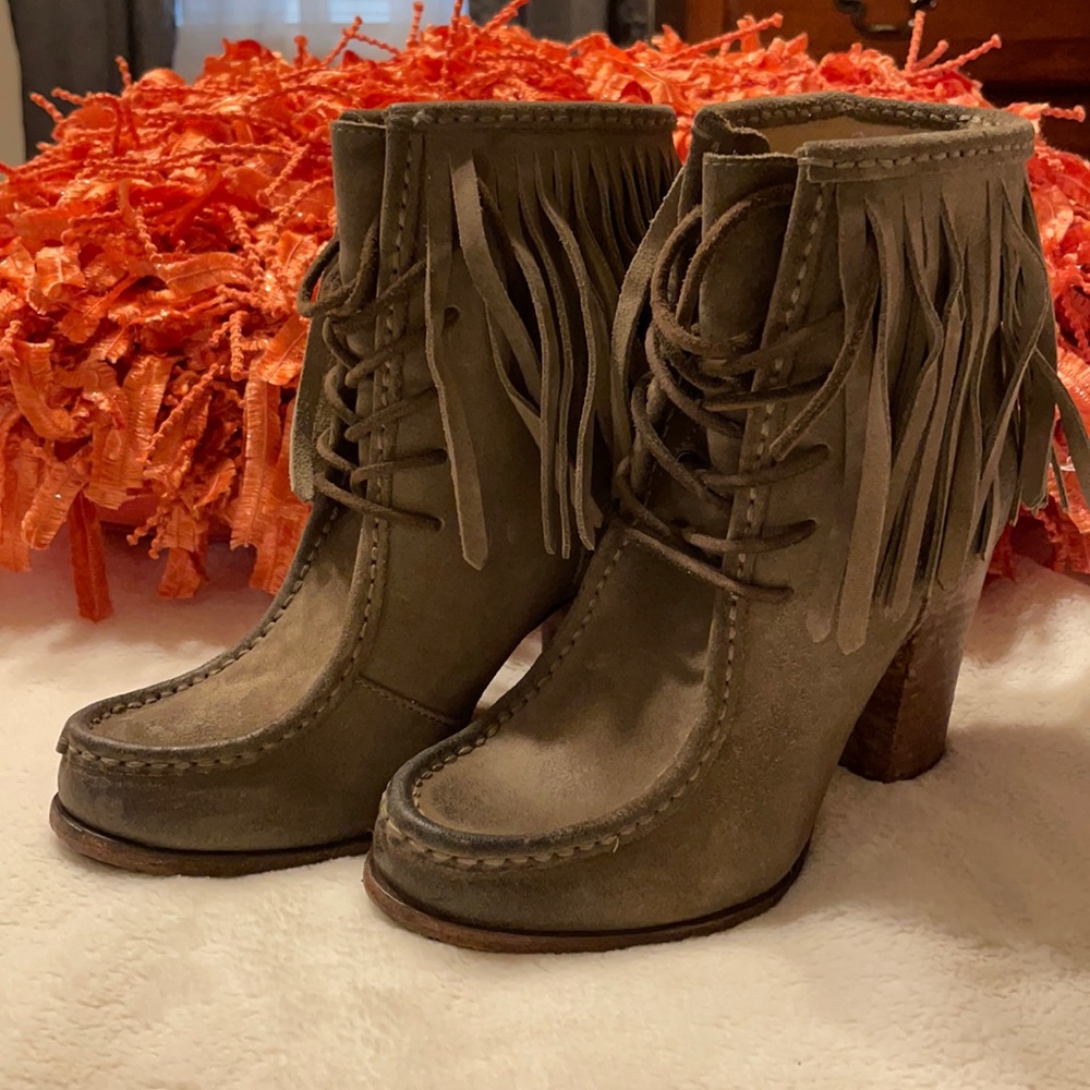 Frye fringe boots. Size 6.5